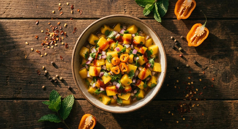 Habanero and Mango Salsa