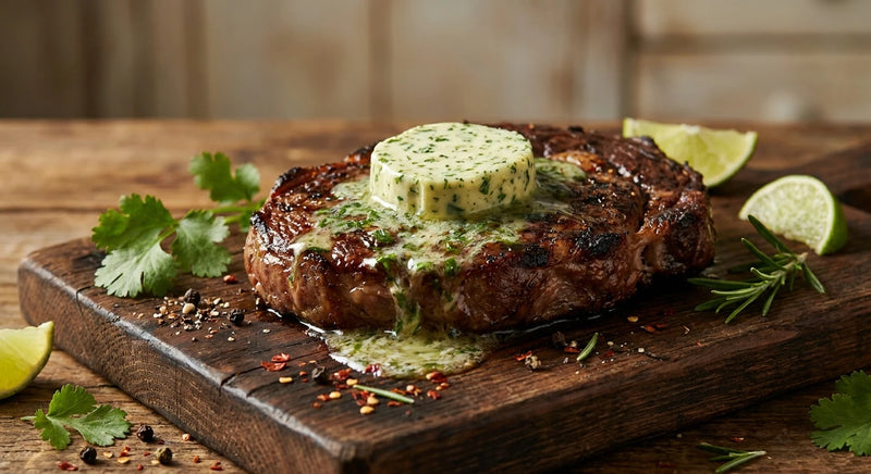 Jalapeno Compound Butter for Grilled Steak
