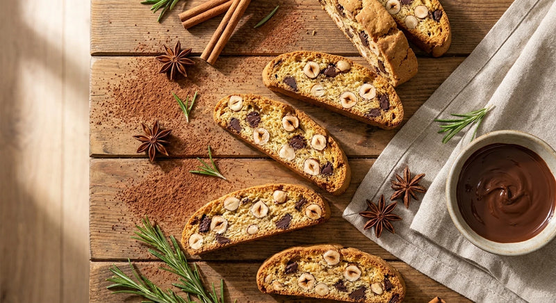 Hazelnut Chocolate Biscotti