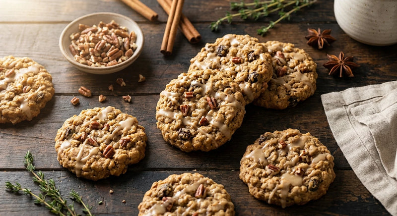 Maple Pecan Oatmeal Cookies
