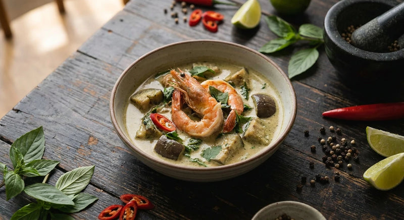 Thai Green Coconut Prawn Curry