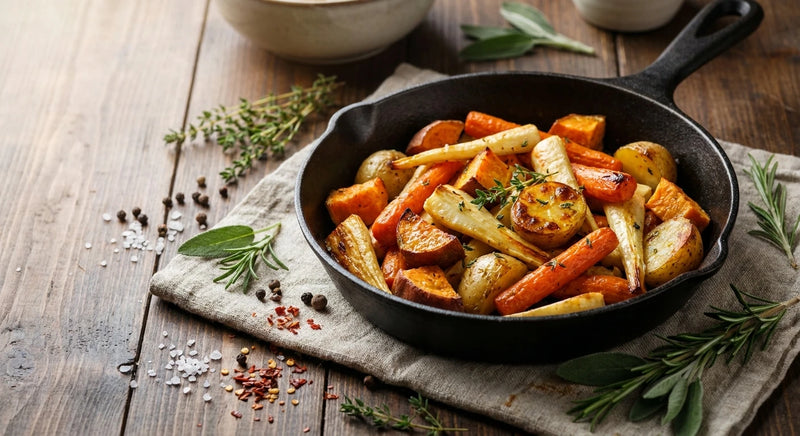 Thyme-Butter Roasted Root Vegetables