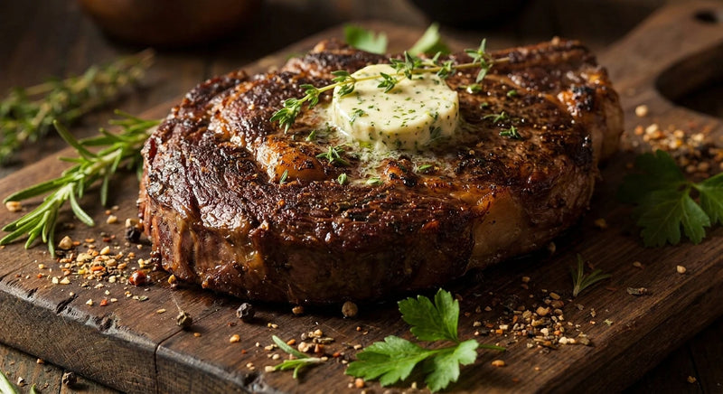 Rocket City Ribeye with Herb Butter