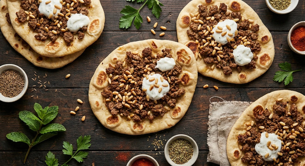 Baharat-Spiced Lamb Flatbread