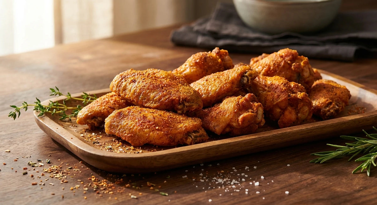 Crispy Dry-Rubbed Buffalo Wings