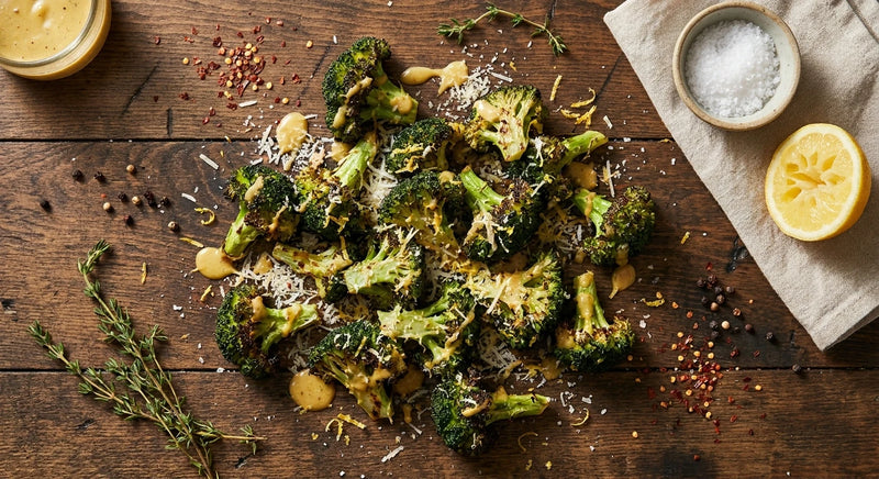 Caesar-Roasted Broccoli with Lemon