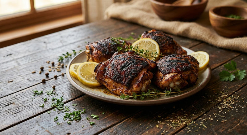 Salt-Free Blackened Chicken Thighs