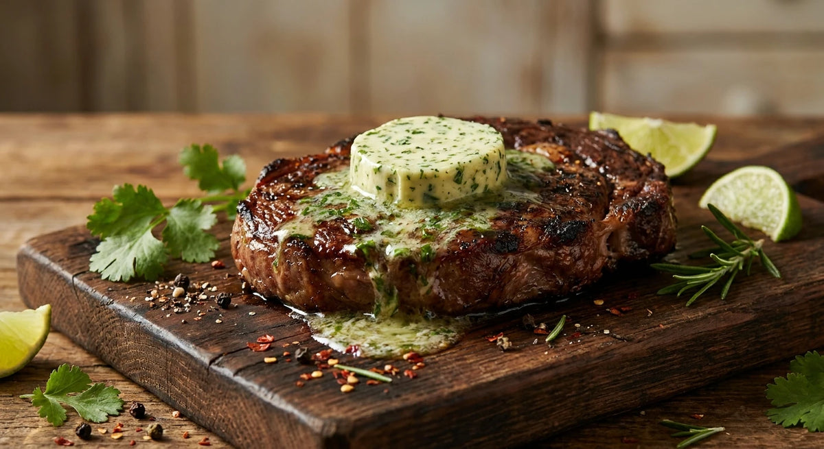 Jalapeno Compound Butter for Grilled Steak