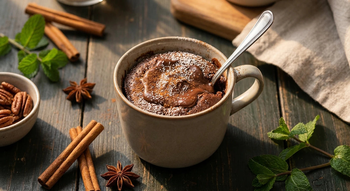 Cinnamon-Spiced Mug Brownie