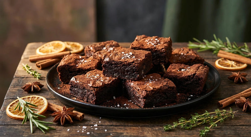 Deep Black Chocolate Brownies