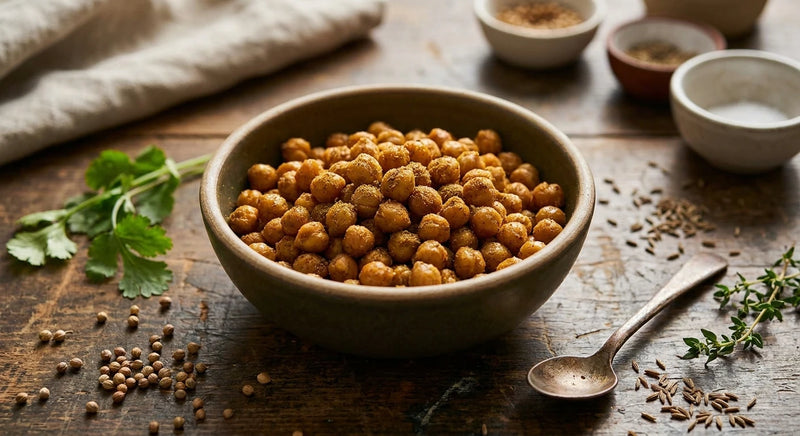 Coriander and Cumin Roasted Chickpeas