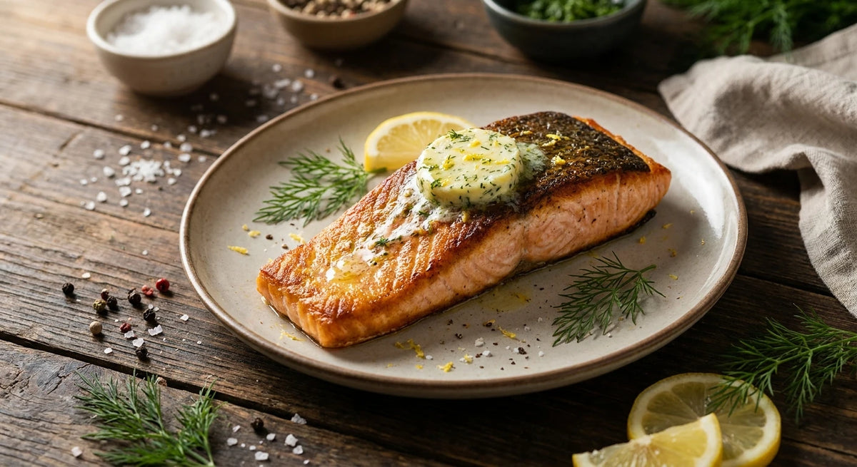 Lemon Dill Pan-Seared Salmon