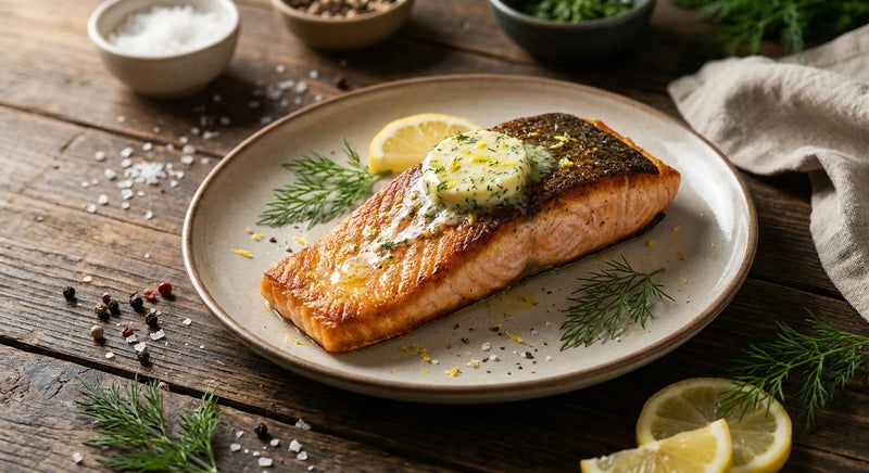 Lemon Dill Pan-Seared Salmon