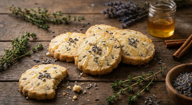 Lavender Honey Shortbread