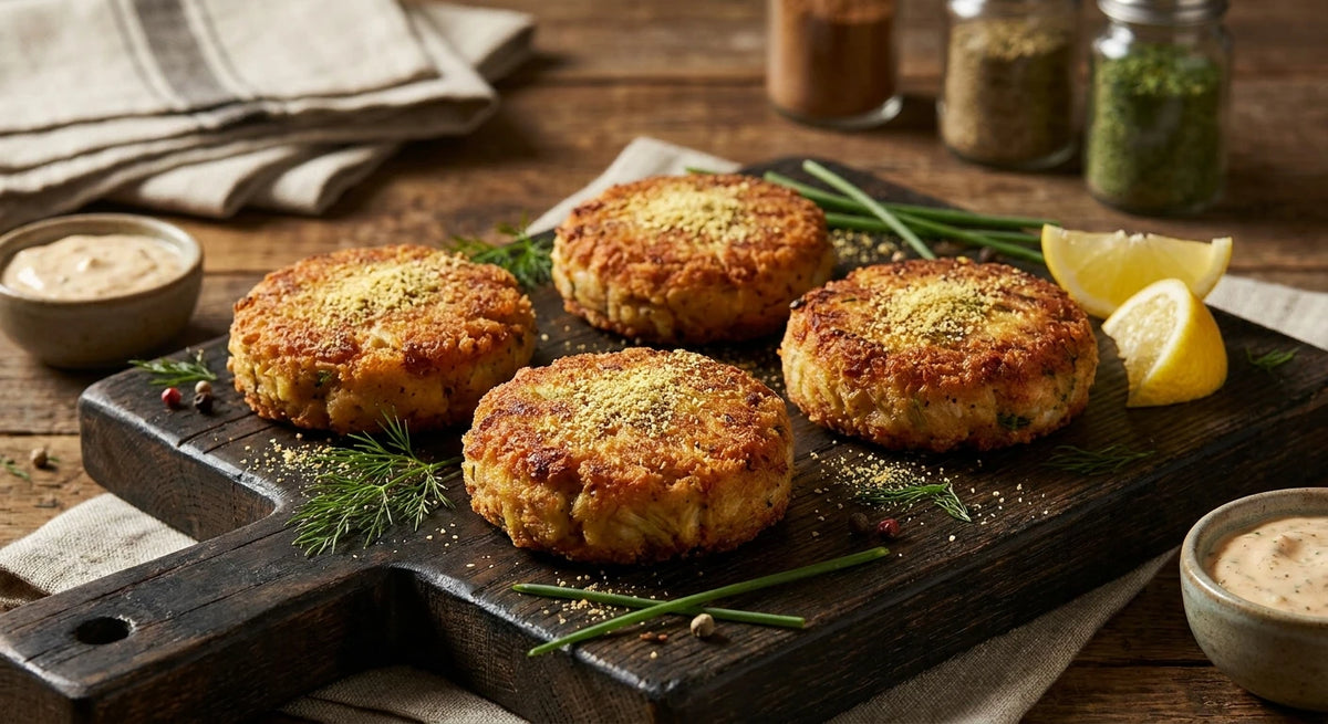 Fennel Pollen Crab Cakes