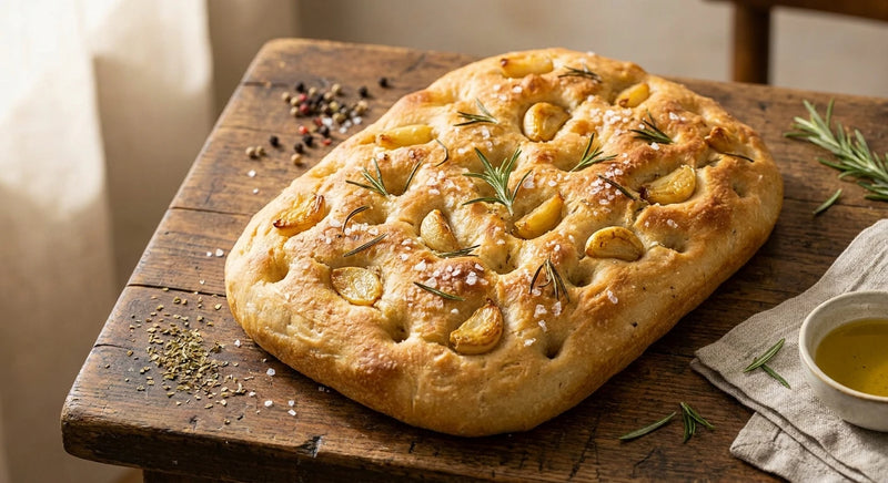 Roasted Garlic and Rosemary Focaccia