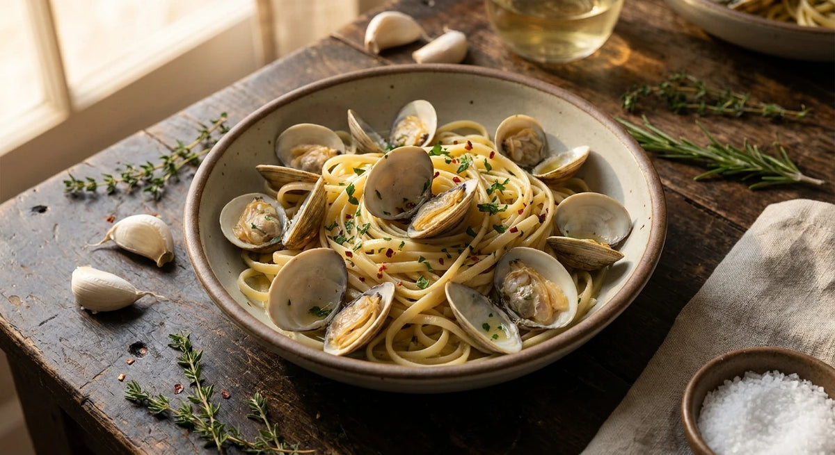 Garlic Butter Clam Linguine