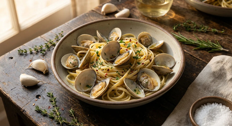 Garlic Butter Clam Linguine