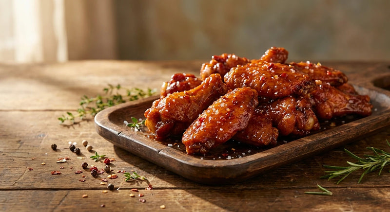 Ghost Pepper Honey-Glazed Wings