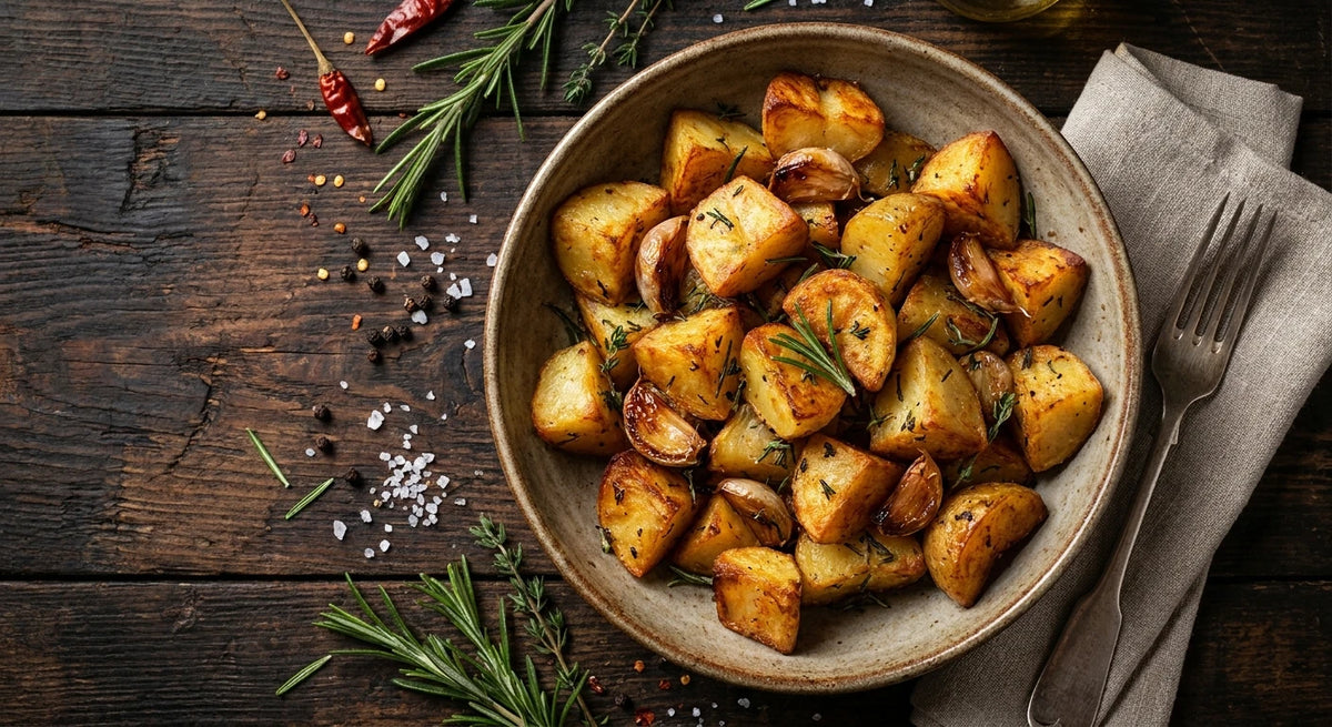 Garlic Onion Roasted Potatoes
