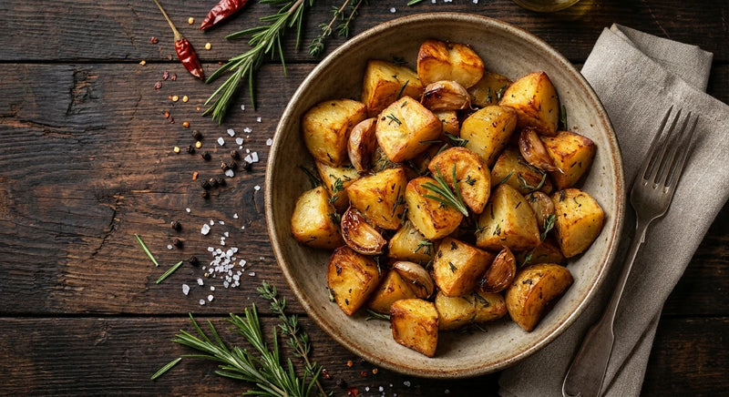 Garlic Onion Roasted Potatoes