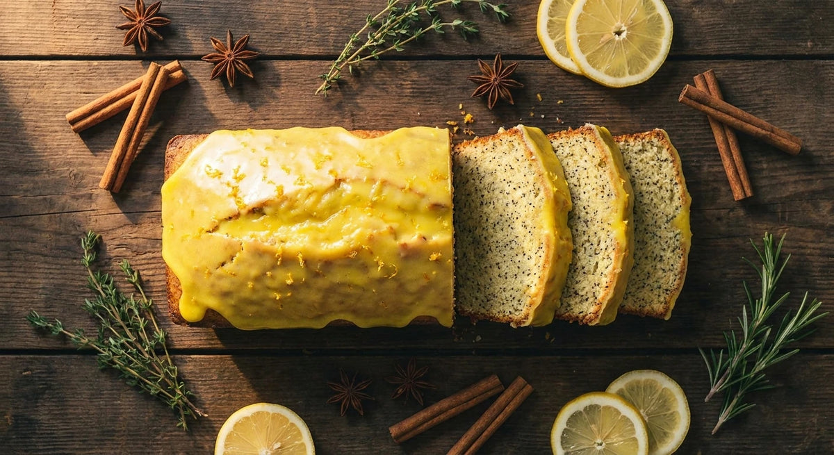 Lemon Zest Poppy Seed Pound Cake