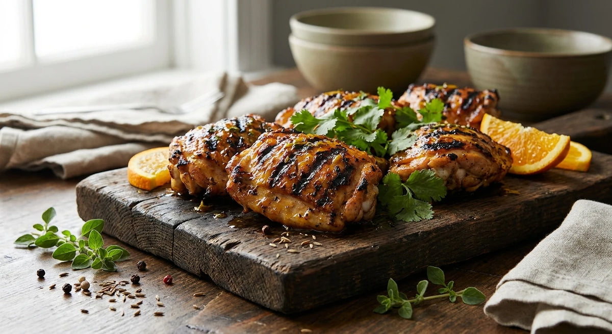 Adobo-Marinated Chicken Thighs
