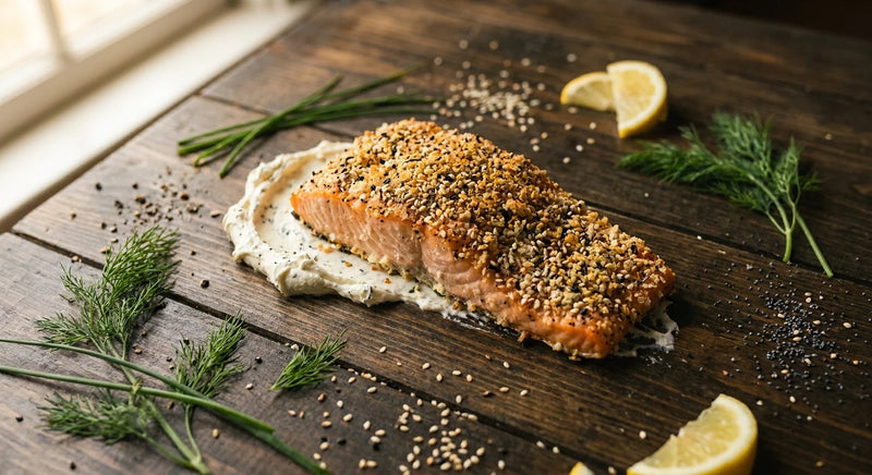 Everything Bagel Baked Salmon