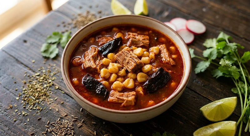 Pozole Rojo with Mexican Oregano
