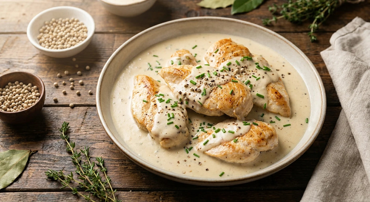 White Pepper Cream Chicken