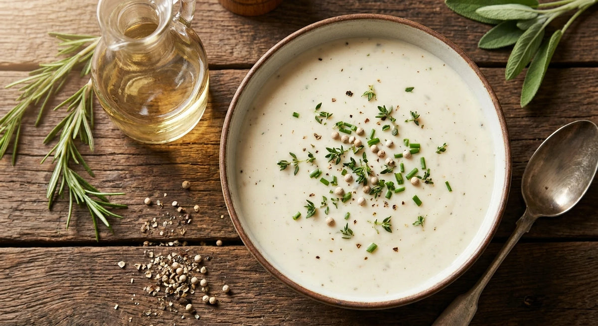 White Peppercorn Cream Sauce for Fish