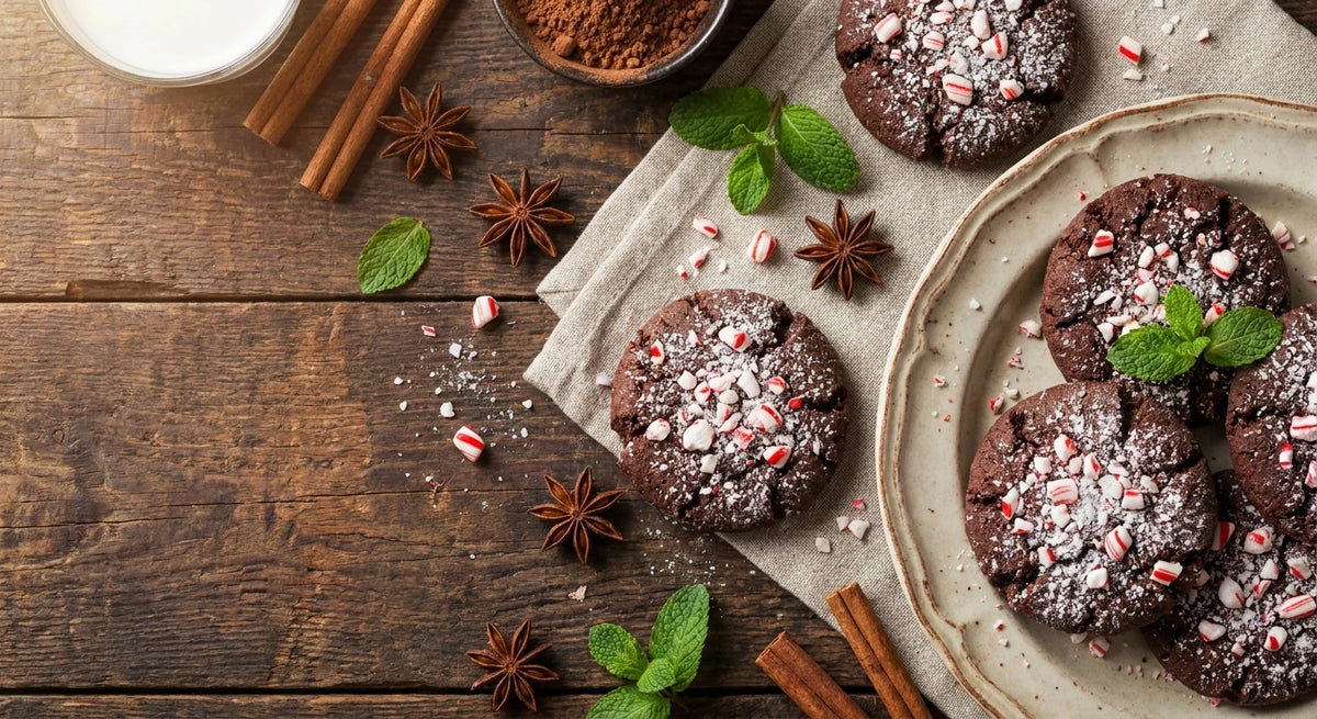 Peppermint Chocolate Holiday Cookies