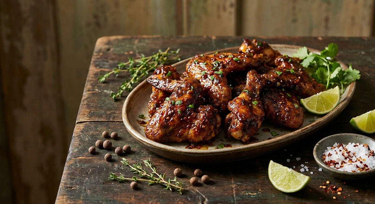 Sweet Jerk BBQ Chicken Wings