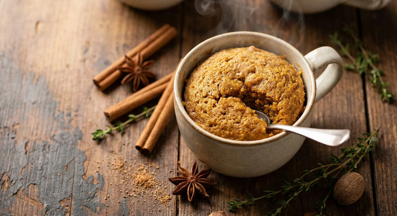 Spiced Carrot Mug Cake