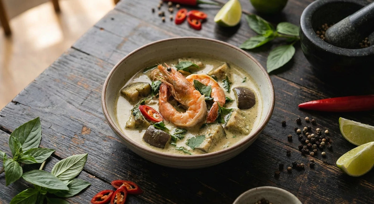 Thai Green Coconut Prawn Curry