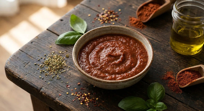 Homemade Pizza Sauce from Tomato Powder