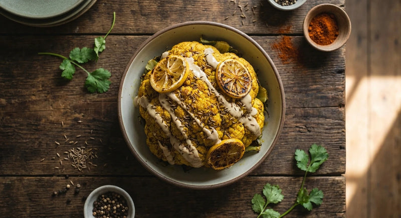 Golden Turmeric Roasted Cauliflower