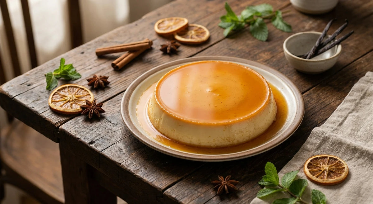 Classic Vanilla Flan with Mexican Vanilla