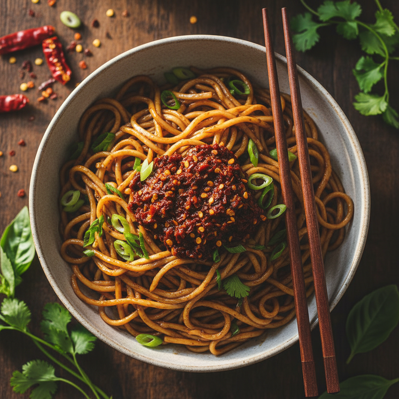 Garlic Chile Crunch Noodles