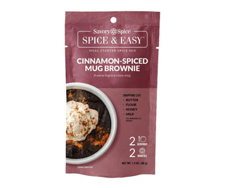 Cinnamon-Spiced Mug Brownie - Spice & Easy by Savory Spice