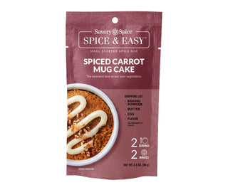Spiced Carrot Mug Cake - Spice & Easy by Savory Spice